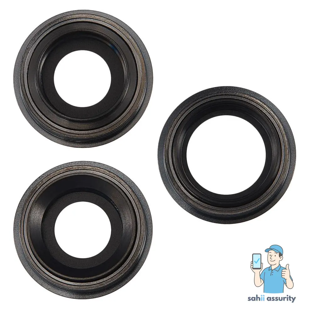 Camera Lens Glass with Frame for Apple iPhone 11 Pro Grey thumbnail